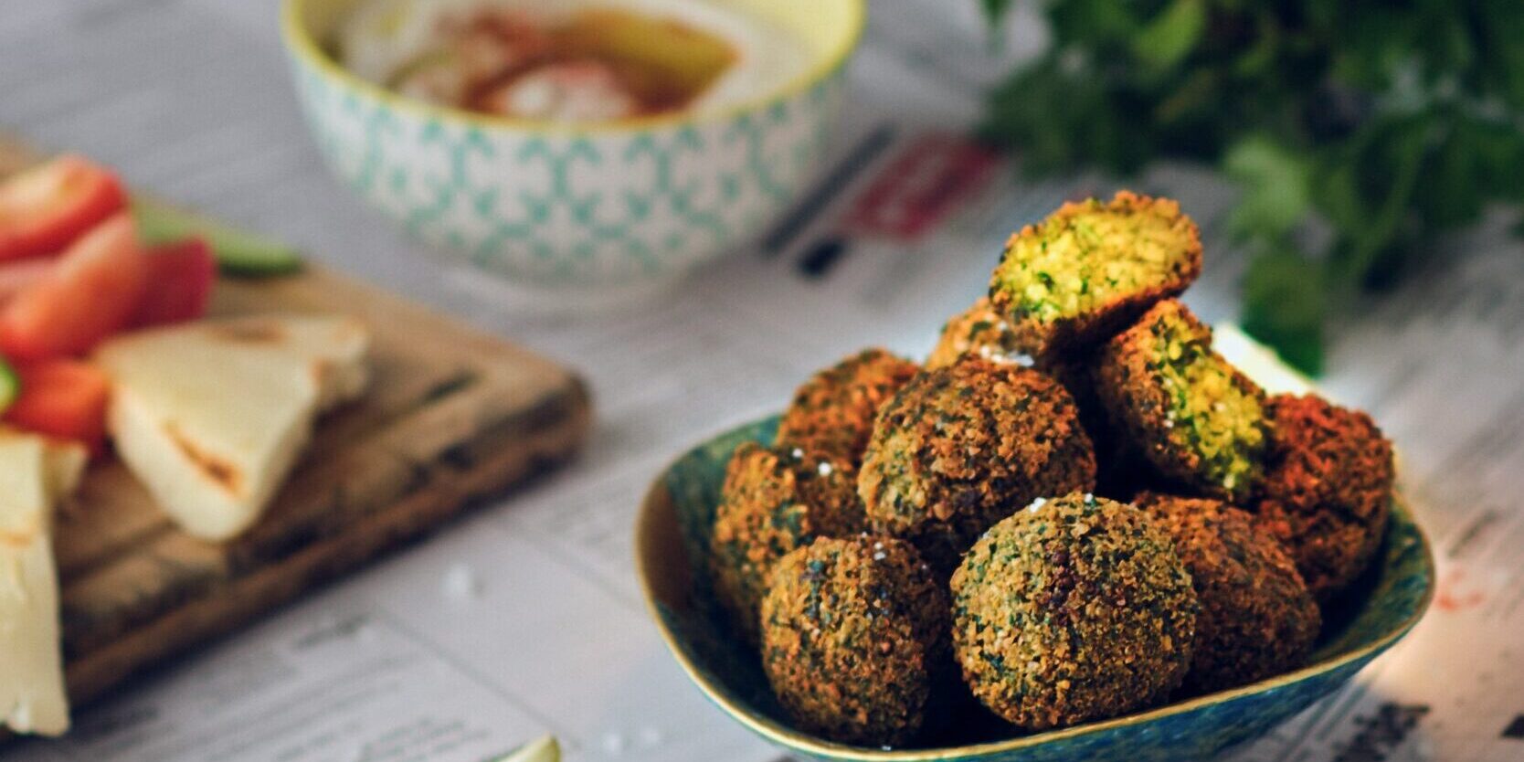 Baked falafels