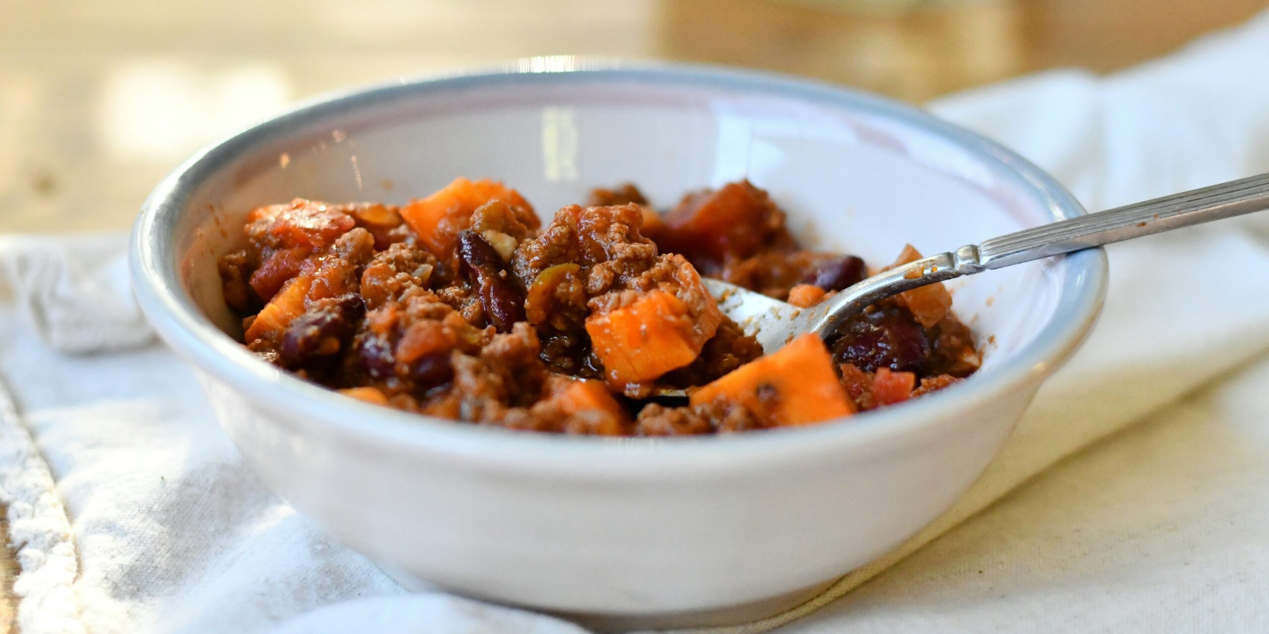 Sweet potatoes and beans plate